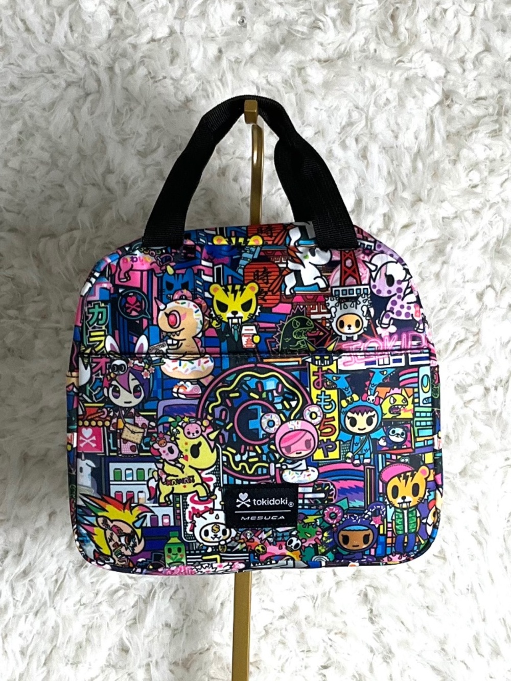 TOKIDOKI MESUCA COLORFUL PRINT INSULATED LUNCH BAG!